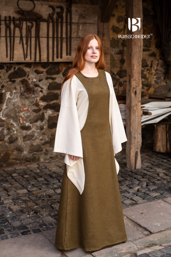 Wool Surcot Albrun Autumn Green - Imagen 3
