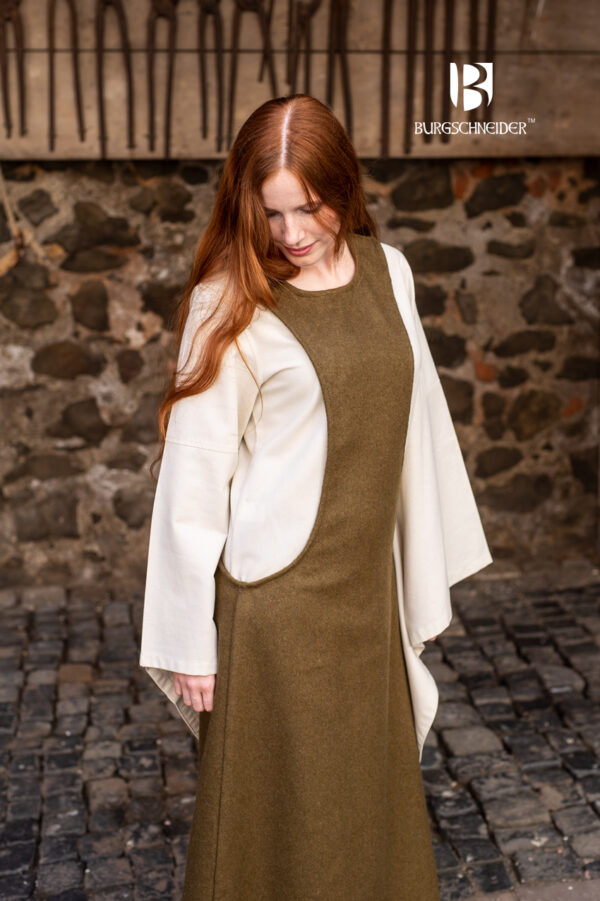 Wool Surcot Albrun Autumn Green - Imagen 4