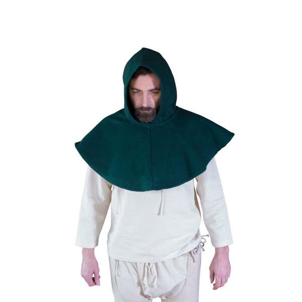 Wool Cowl Cucullus Green