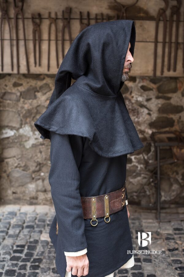 Wool Cowl Cucullus Black - Imagen 4