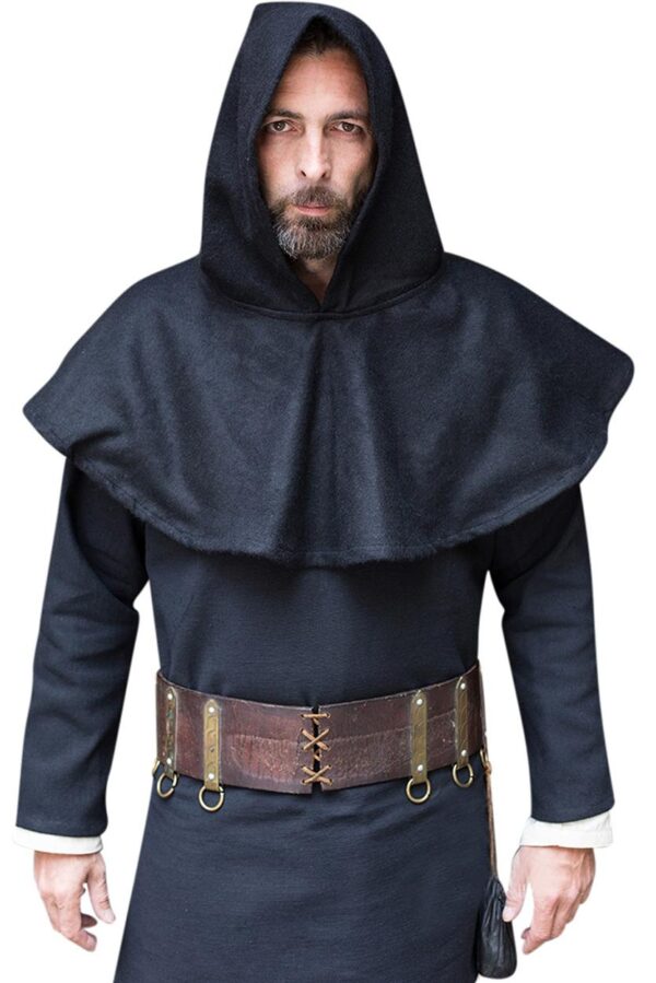Wool Cowl Cucullus Black - Imagen 3