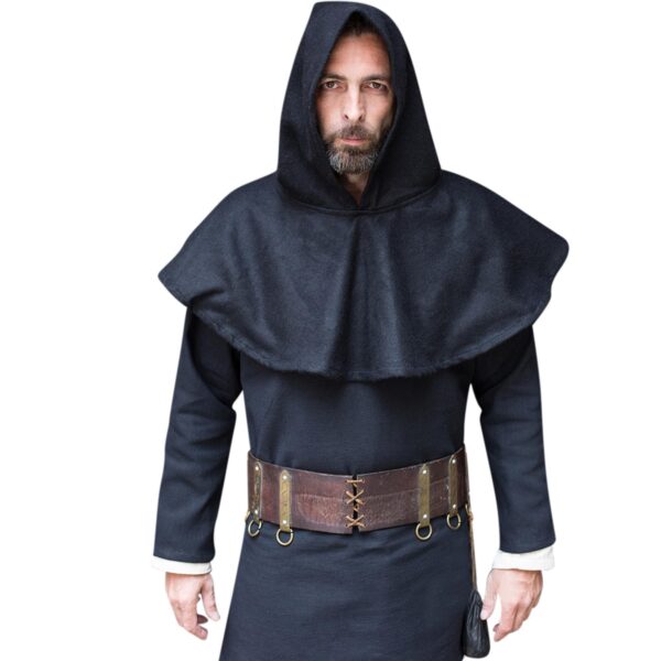 Wool Cowl Cucullus Black - Imagen 2