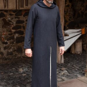 Hooded Long Tunic Renaud Black