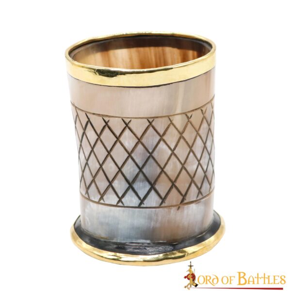 Vaso de Chupito de Cuerno y Latón