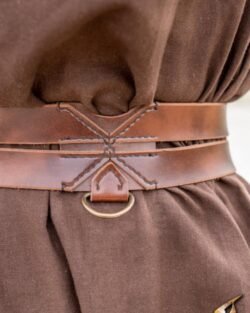 Cinturón Twin - 120 cm - Marrón - Sintético