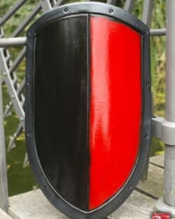 Escudo Kite RFB  Negro/Rojo  60x36cm