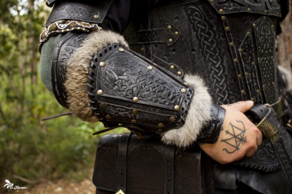 Brazales «Baldur»  Negro