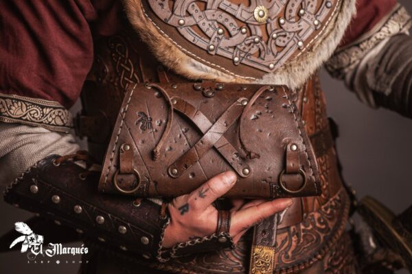 Bolsa de cuero «Baldur»  Marrón - Imagen 3
