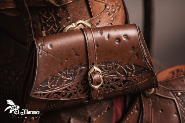Bolsa de cuero «Baldur»  Marrón