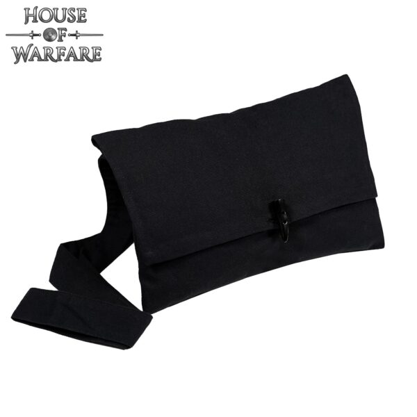 Bolso de Hombro satchel de Algodón  Negro - Imagen 4