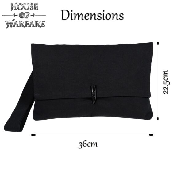 Bolso de Hombro satchel de Algodón  Negro - Imagen 2
