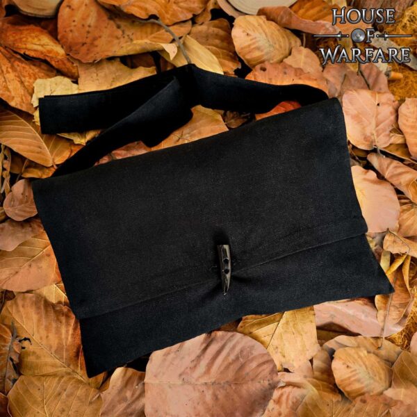 Bolso de Hombro satchel de Algodón  Negro