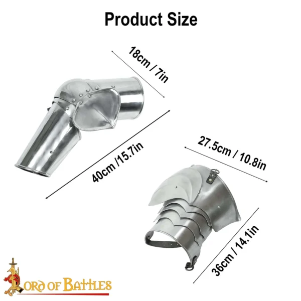 Set de Brazales y Hombreras Spätmittelalterliches - Imagen 2