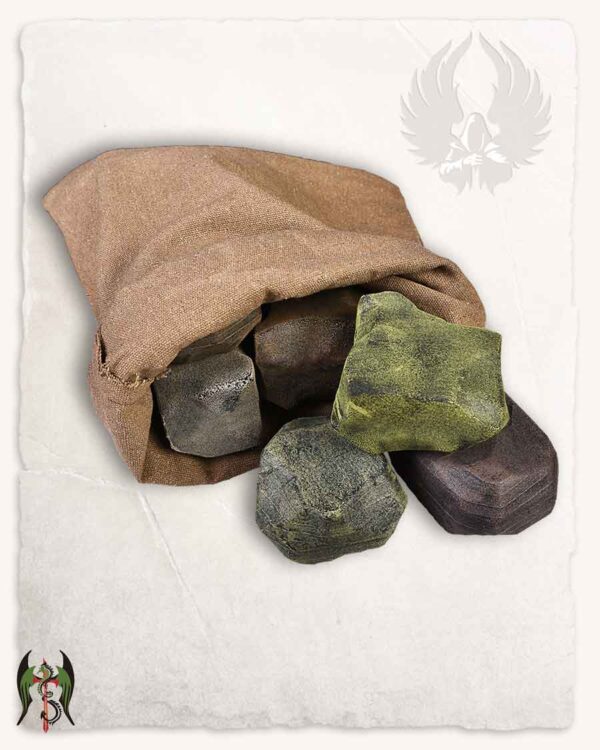 Set 9 Piedras Lanzables con Bolsa de Tela