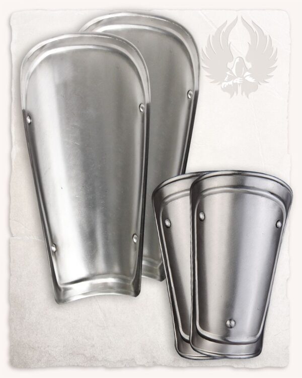 Set Brazales y Grebas Adam  Plata