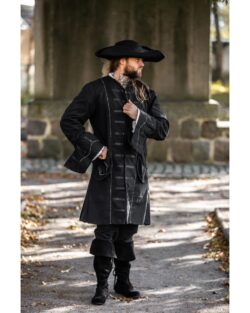 Abrigo Pirata Edward Negro