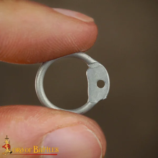 Anillas sueltas de aluminio, Anillas redondas con remaches de cúpula, 10 mm calibre 16 - Imagen 3