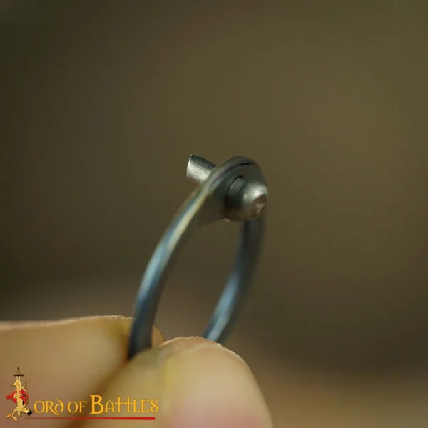 Anillas sueltas de titanio planas con remaches en forma de cúpula 9mm calibre 17 - Imagen 7