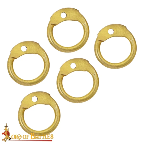 Anillos redondos con remaches de cúpula, 6mm calibre 18 - Imagen 5