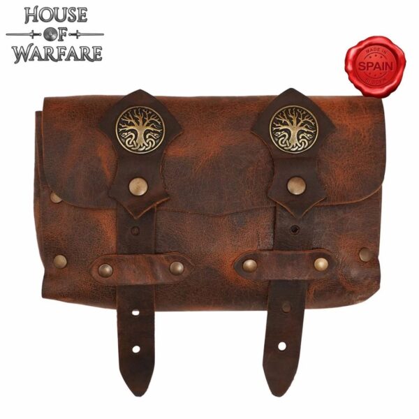 Bolsa de cuero Adventure North  Marrón