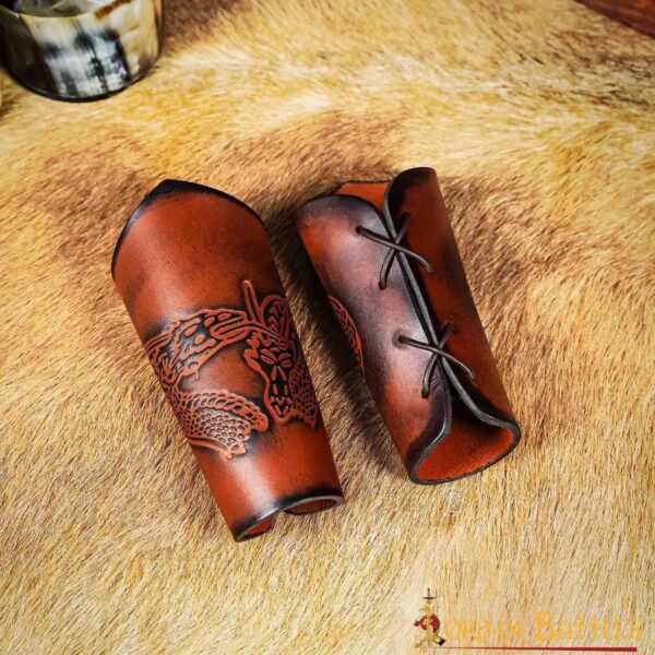 Brazales de cuero Dragón-Cortos - Imagen 2