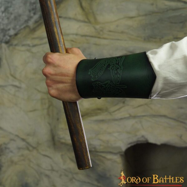 Brazales de cuero Dragón-Cortos - Imagen 3