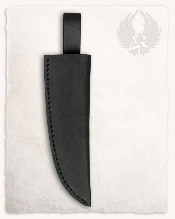 Funda de cuero negro para cuchillo Brid