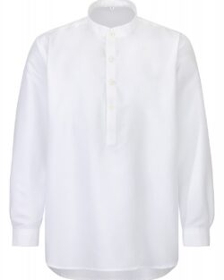 Camisa Buster estilo trabajador 1920  Blanco