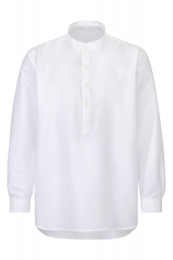 Camisa Buster estilo trabajador 1920  Blanco