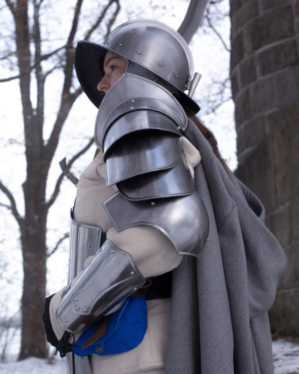 Set de Hombrera y codera de la armadura Katharina  Acero - Imagen 3