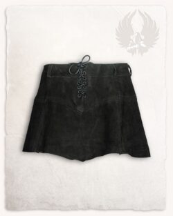 Falda de serraje Nuala - Negro