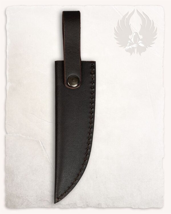 Funda de cuero marrón para cuchillo Ram - Imagen 3