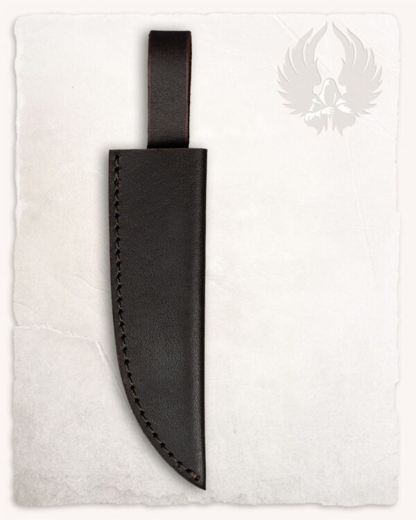 Funda de cuero marrón para cuchillo Ram