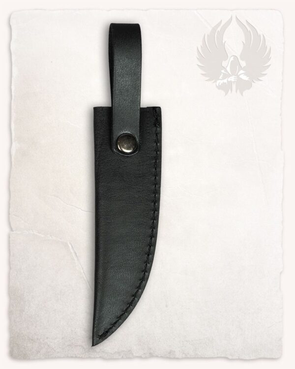 Funda de cuero negro para cuchillo Ram - Imagen 3