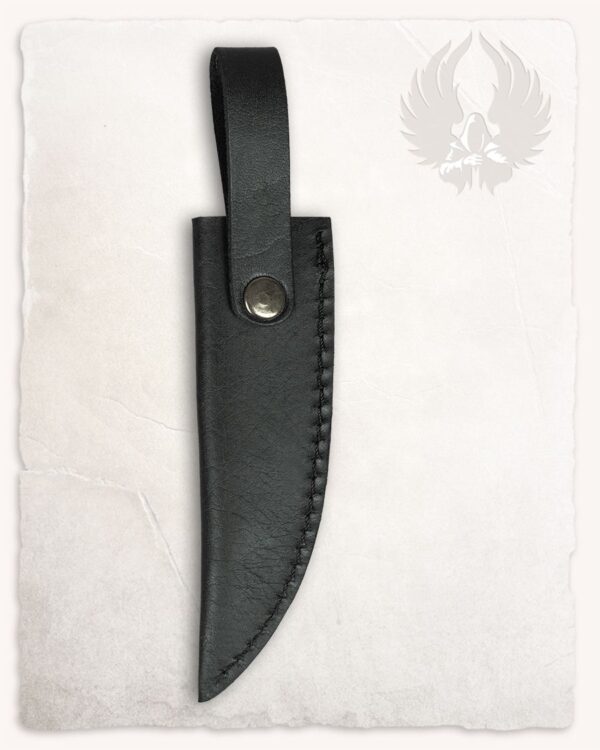 Funda de cuero negro para cuchillo Serena - Imagen 3