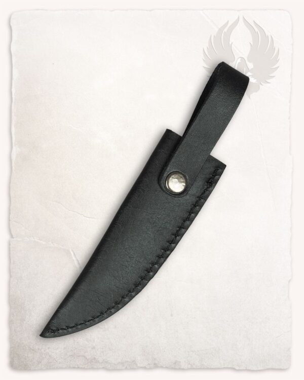 Funda de cuero negro para cuchillo Serena - Imagen 2