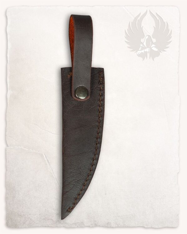 Funda de cuero marrón para cuchillo Serena - Imagen 2
