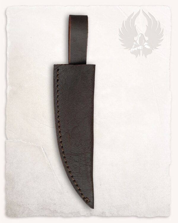 Funda de cuero marrón para cuchillo Serena