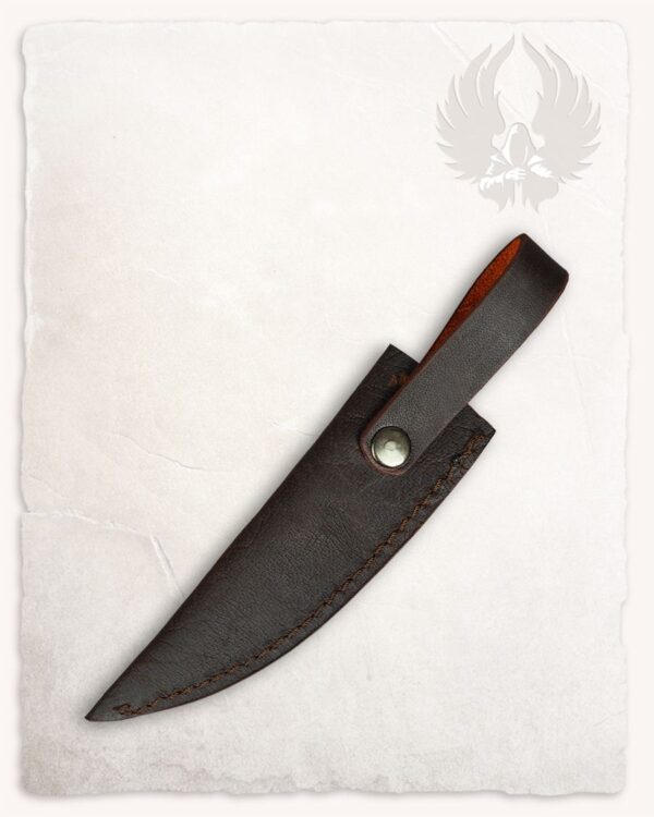 Funda de cuero marrón para cuchillo Serena - Imagen 3