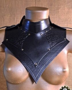 Gorjal de cuero Senua - Negro
