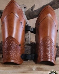 Brazales de cuero Jerome - Marrón