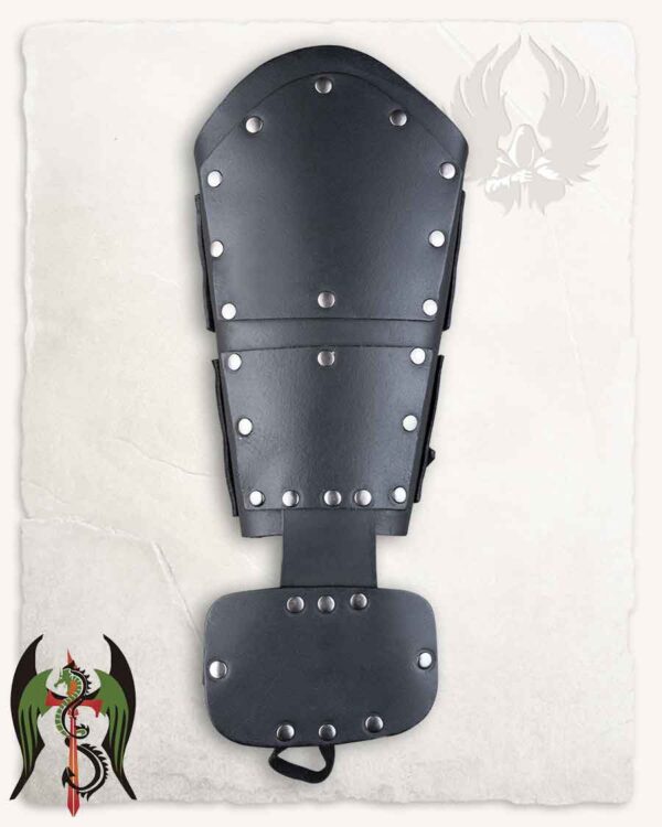 Brazales de cuero Quintus  Negro - Imagen 2
