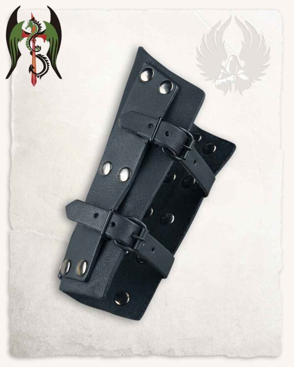 Brazales de cuero Erend  Negro - Imagen 4