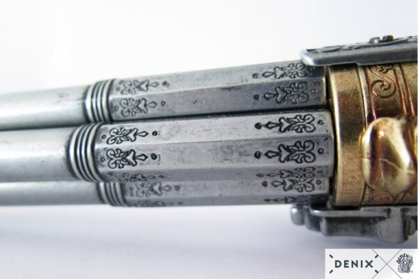 Pistola de 4 cañones Turner  Plata - Imagen 3