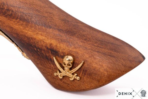 Pistola de dos cañones pirata, S.XVIII  Dorado - Imagen 6