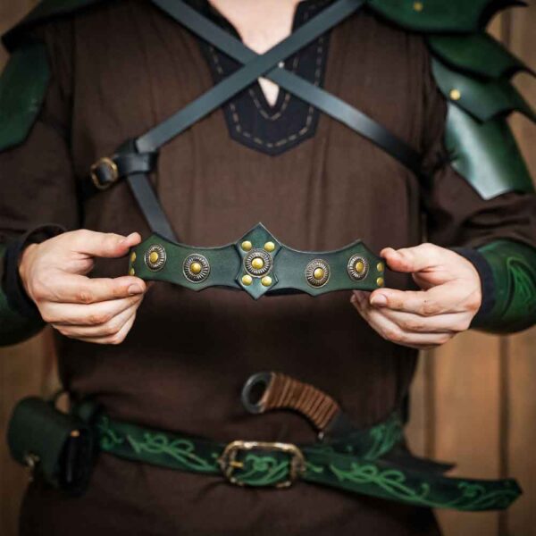 Tiara de cuero auténtico Fantasía Principesca - Imagen 4