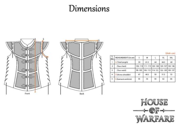 Brigandine de cuero Vikings Warriors - Imagen 2