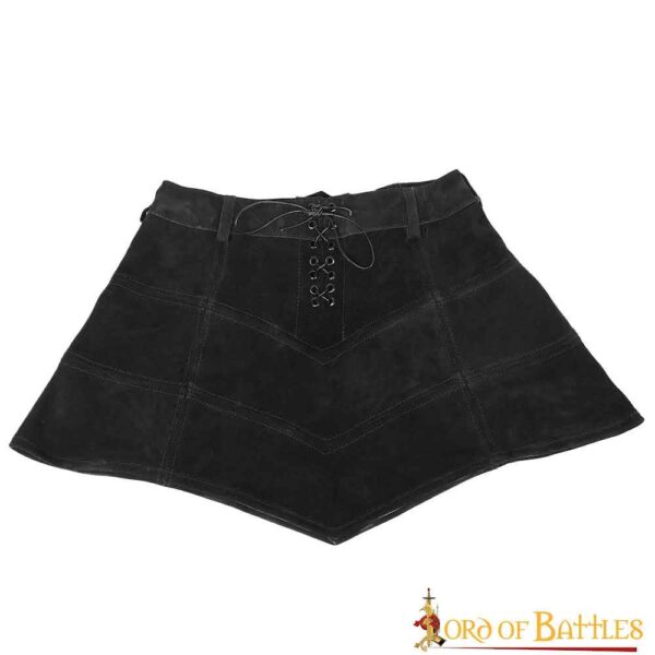 Falda Gótica de Piel Fantasía - Negro
