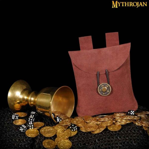 Bolso de ante Mythrojan  Pequeño  Marrón - Imagen 2