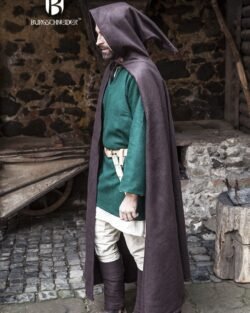 Capa con capucha Hibernus - Marrón